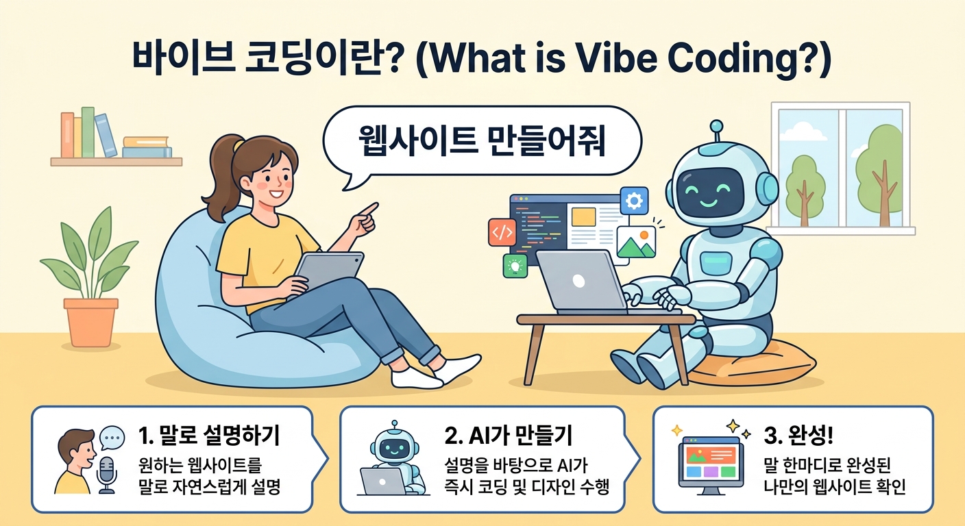 바이브 코딩 — 말로 설명하면 AI가 만들어주는 새로운 개발 방식